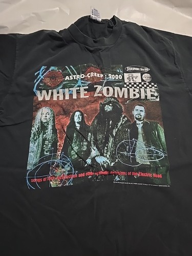 Vintage 1995 White Zombie Shirt XL Astro Creep 2000 Great Entertainment