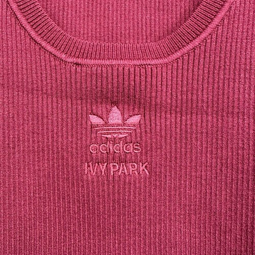 Adidas Body Mujer Talla 12-14 Reino Unido Tejido Camiseta sin mangas Borgoña Ivy Park Beyonce - Imagen 6 de 12