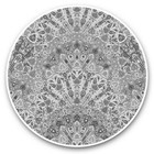 2 x Vinyl Stickers 30cm (bw) - Mandala Pattern Arabic Indian Asian  #35427