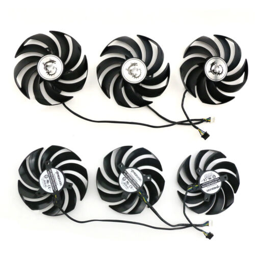 For MSI RX6800XT 6900XT GAMING TRIO Graphics Card Cooling Fan Replacement Fans - Picture 2 of 6
