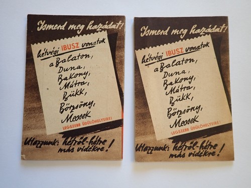Lot of 20 HUNGARY Hungarian TRAVEL BROCHURES Guides IBUSZ Postwar Circa 1950s - Picture 15 of 21