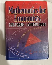 Mathematics for Economists - Hardcover, by Carl P. Simon Lawrence - Acceptable