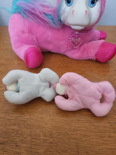 Unicorn Surprise Pink Starburst Mom Plush Pony and 2 Babies Stuffed Animal - Picture 6 of 12