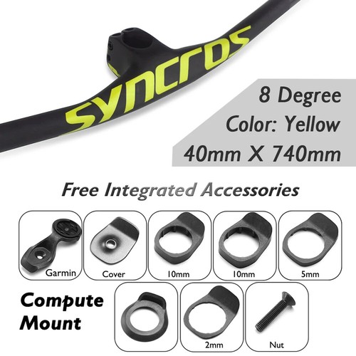 Superlight Full Carbon Integrated Mountain Bike Handlebar with Stem 30-50mm - Picture 11 of 48
