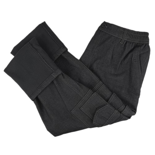Jeans Uomo Imbottito In Pile Pantalone Lavoro Felpato Invernale Termico VEQUE - Afbeelding 22 van 23