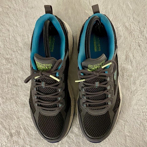 Skechers Go Run Trail Altitude Shoes Women’s Size 8 Water Repellent Gray Black - Picture 6 of 11