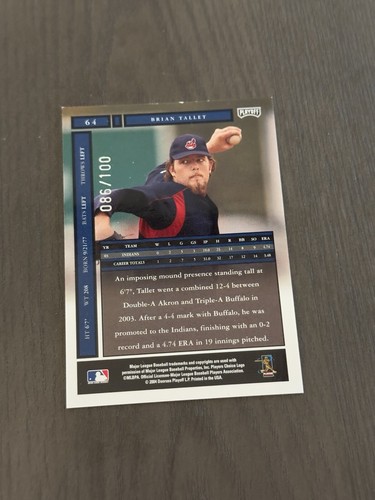 2004 Playoff Honors Bronze Signatures /100 #64 BRIAN TALLET Signed Auto (Read) - Picture 2 of 2