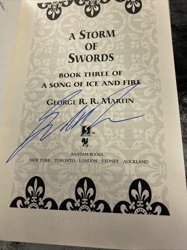 A Storm Of Swords Signed First Edition - Foto 7 di 7