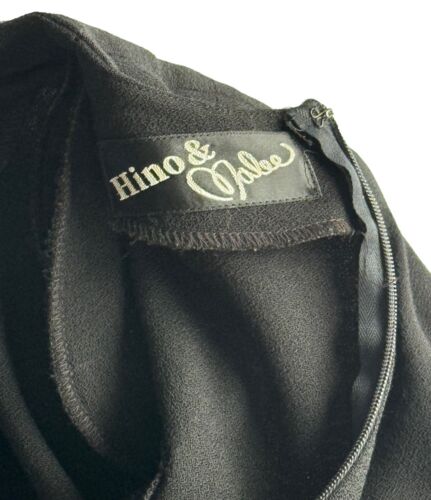 Vestido Hino Masculino para mujer talla 8 negro lana cuello redondo cambio lavado dobladillo vintage - Imagen 5 de 11