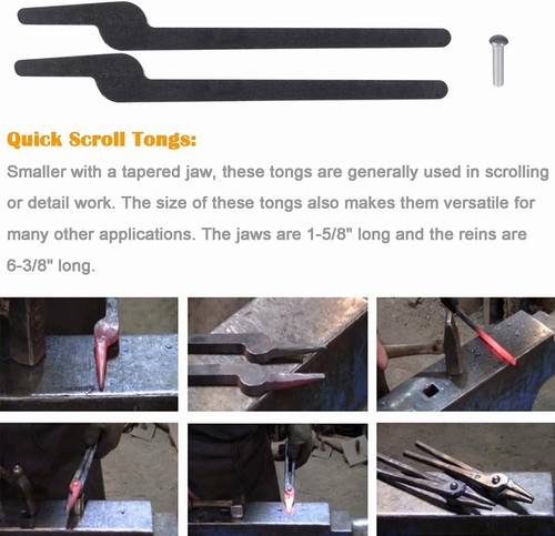 5 Arten Schnellzangen Konvolut Set mit Nieten DIY für Anfänger oder Schmied - Bild 5 von 9