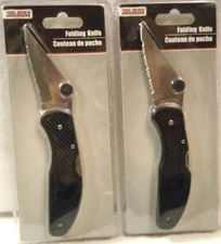 2)  TOOL BENCH 3" FOLDING KNIFE HARDWARE MULTI TOOLS FAST SHIP