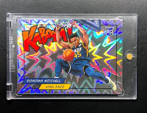 DONOVAN MITCHELL 2017 2018 Panini Absolute KABOOM! ROOKIE CASE HIT JAZZ CAVS