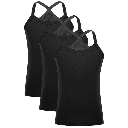 Kids Girls Vest Casual 3Pcs/Set Slim Fit Y-Back Camisole Vacation Tops Park - Picture 9 of 102