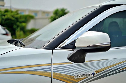 Chrome Window Visor Vent Shades Sun Rain Guard For Toyota Highlander 2020-2024 - Picture 4 of 11