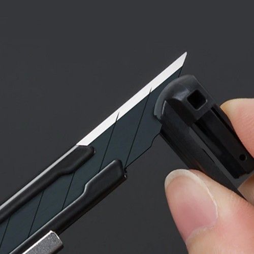 Cuchillo de corte profesional Fizz de 30 ° grado cuchillo de lámina negro 9 mm + 10 cuchillas de repuesto - Imagen 7 de 15