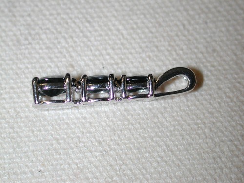 14KT Zafiro Azul Diamante 1.5 Quilates Pasado Presente y Futuro - Imagen 5 de 6