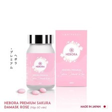 3 H  p x HEBORA SAKURA DAMASK ROSE PILLS 60 capsules MADE IN JAPAN.