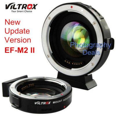 I334-S28-792 VILTROX EF-M2 II 0.71X マウントアダプター コンバーター 現状品⑧ : VILTROX EF-M2 Pro Lens Mount Adapter Auto Focus 0.71x