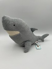 New Authentic Jellycat Silvie Shark Gray Whale Teeth 14" Tags