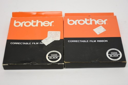 Brother 1030 Typewriter Correctable Film Ribbon Cassette 2 pcs Black - NOS - Picture 1 of 6
