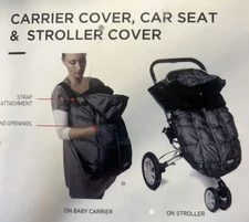 7AM Pookie Poncho BABY CARRIER STROLLER JACKET HOODIE 3 IN 1 COVER HIKING BIKE