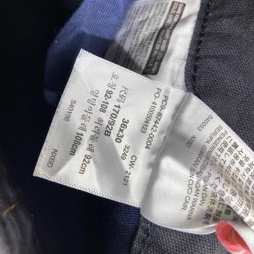 Levi's Workwear Slim Fit Jeans Herren 36x30 Schwarz Baumwolle Gerades Bein Zip Fly - Bild 12 von 12