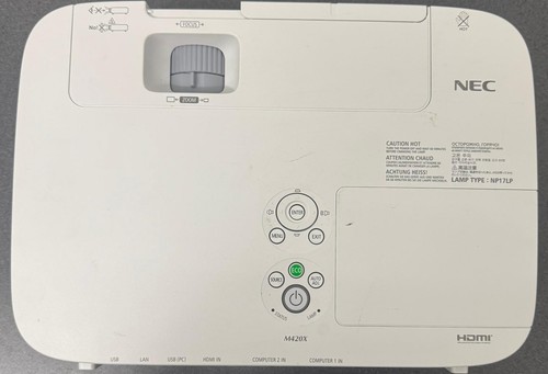 Nec M420X Projector HDMI RCA VGA LAN USB 4200 ANSI Lumen- Only 2330 HRS USED!! - Picture 5 of 5