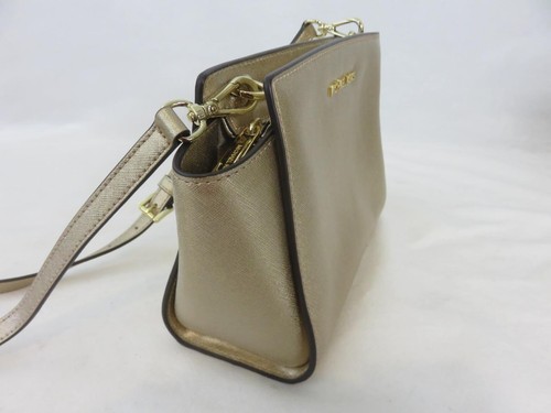 Michael Michael Kors Selma Gold Medium Messenger Bag Leder Neu mit Etikett $ 228 - Bild 5 von 8