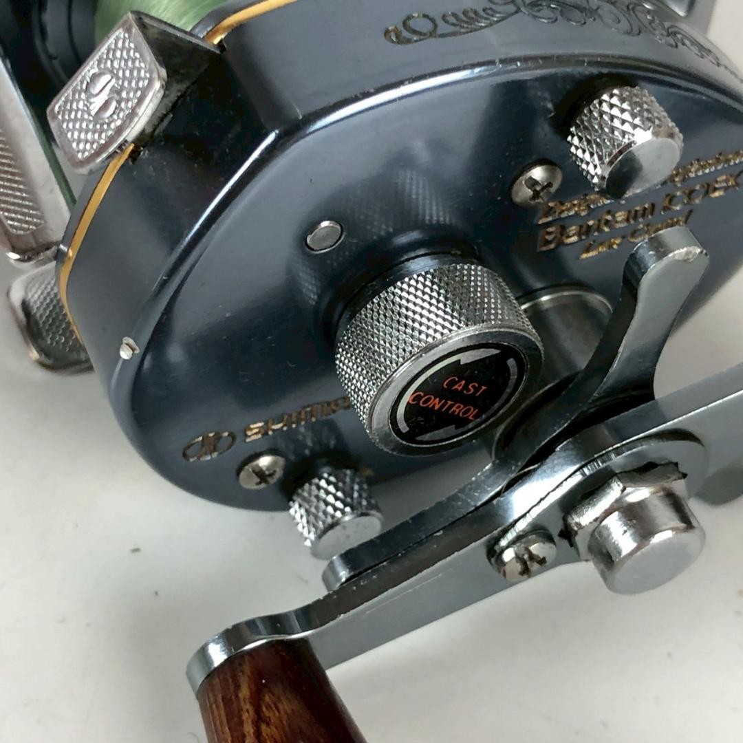 SHIMANO Bantam 100EX Blue Old School Bait Reel Used Fishing
