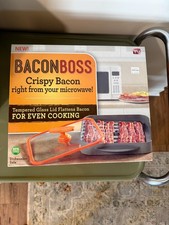 NEU im Karton Bacon Boss As Seen on TV Mikrowelle Speckkocher Knuspriger Speck BPA-frei
