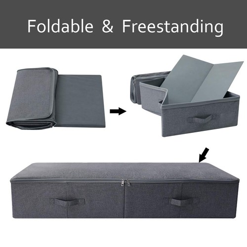 Large Under the Bed Storage Container for Duvets, Blankets Bedding Accessorie... - Picture 3 of 7