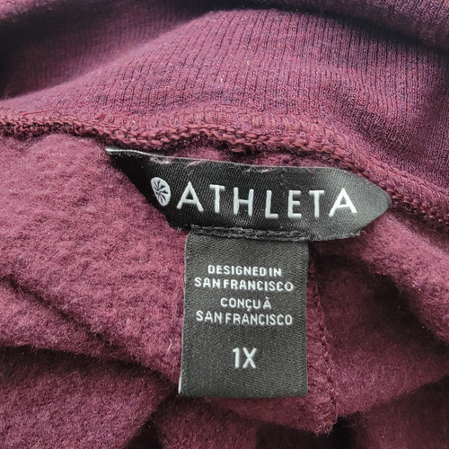 Jogger de tiro alto Athleta para mujer Coaster Luxe talla 1X Spiced Cabernet brezo - Imagen 7 de 8