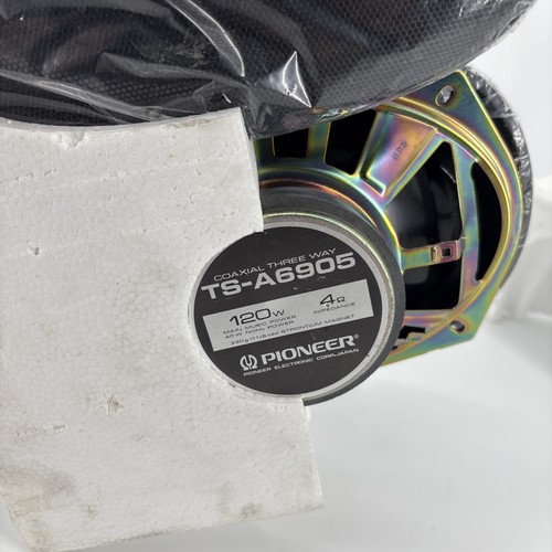 Altavoces de coche vintage Pioneer TS-A6905 120 vatios 3 vías 4 ohmios hechos en Japón - Imagen 3 de 6