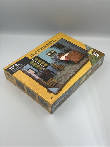 Vincent van Gogh Schlafzimmer in Arles - Miniatur Holzzimmer zum Zusammenbauen von Kunst Neu - Bild 3 von 5