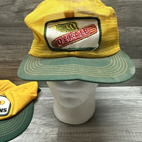 Vintage Swingster Dekalb Sojabohnen Samen Mütze Kappe Snapback Dekalb K-Marke Mesh Top - Bild 2 von 13