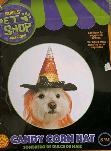 Rubies Pet Shop Halloween Kostüm Zuckermais Hexenhut für Katzen oder Hunde Größe S/M - Bild 3 von 3