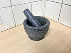 Large heavy duty  Pestle & Mortar Set – Natural Granite - weighs over 3 Kg
