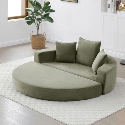 Convertible Sofa Bed Multi-functional Circular Adjustable Futon