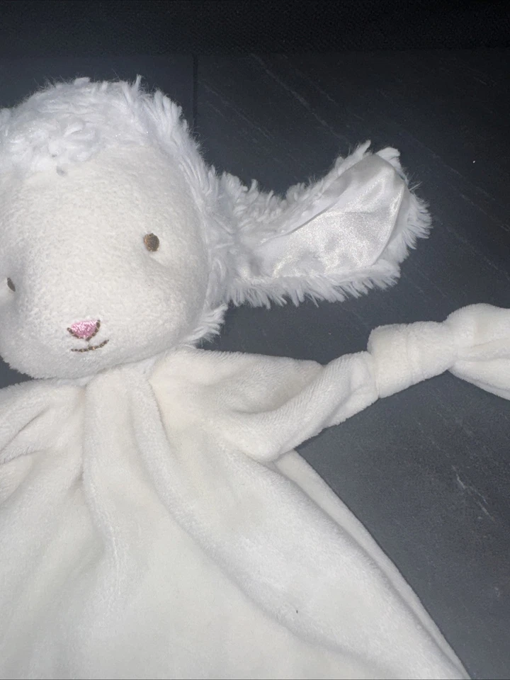 Бело-голубой милый плюшевый кролик Bunnies By The Bay 15 дюймов детская игрушка одеяло - Изображение 4 из 4