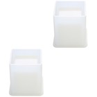  2 Pieces Silicone Moulds Square for Baking Epoxy Resin Mold Crystal Candy