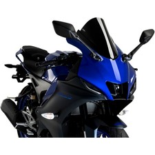 Hochwertige Puig Z-Racing Windschutzscheibe schwarz, 60 mm höher als Original R