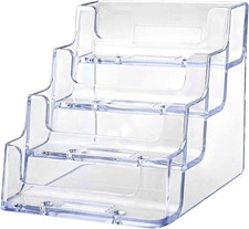 Deflecto 708414 Compartment Desktop Business Card Holder - 1EA