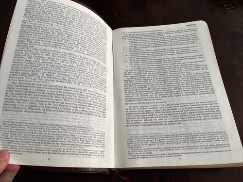 The NET New English Translation Bible First Beta Edition Bonded Leather 2001 - Picture 8 of 17