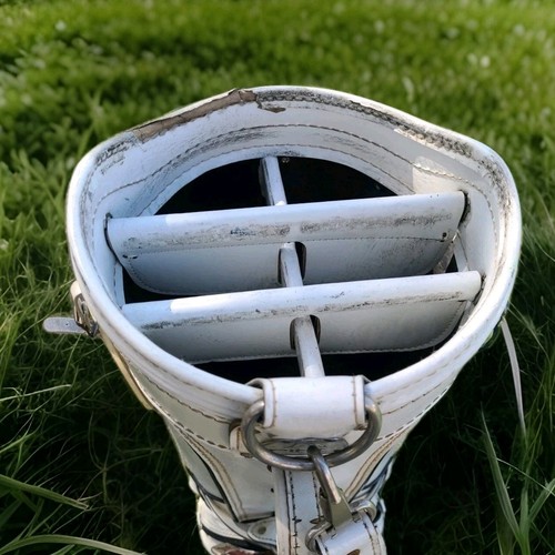 Ping White Faux Leather Golf Cart Bag 4 Pockets 6 Way Cover 36" "Probe Center" - Picture 19 of 22