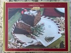 Brand New Spode Christmas Tree Peppermint Cake Plate & Server BNWB