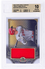 2022 Topps Triple Threads Shohei Ohtani Single Jumbo Relic #SJR1SO2 /48 BGS 10