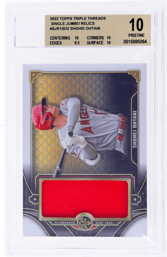 2022 Topps Triple Threads Shohei Ohtani Single Jumbo Relic #SJR1SO2 /48 BGS 10 - Picture 1 of 2