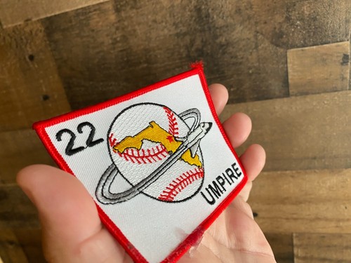 Baseball Schiedsrichter 22 Patch Jacke Mantel Mütze Kappe Florida Flugzeug um die Welt - Bild 2 von 3