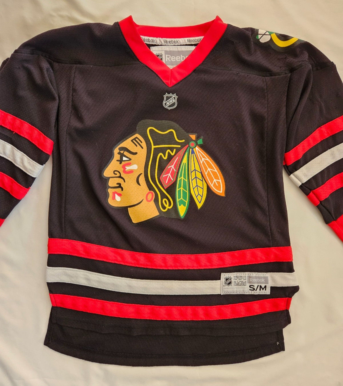 Chicago Blackhawks REEBOK Jersey Youth S/M Hockey NHL Read Description thumbnail 2
