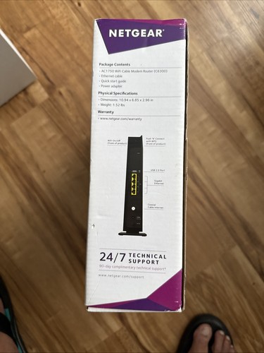NETGEAR C6300 AC1750 Modem Router Bezprzewodowy WiFi Dual Band Gigabit Kabel - Zdjęcie 4 z 8